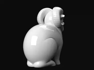 Ram Sculpture 3D print model purchase