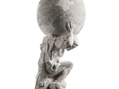Hercules holding Globe 3D model