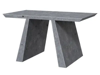 Forma Cemento Studio Salaris concrete tables Abecedario 3D model