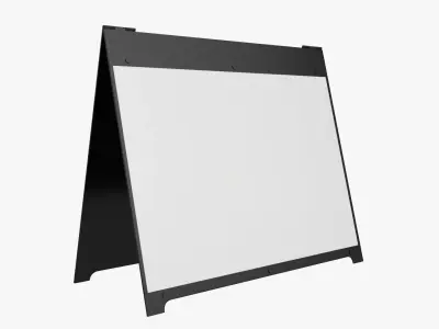 Advertising stand street mockup 03 3D model