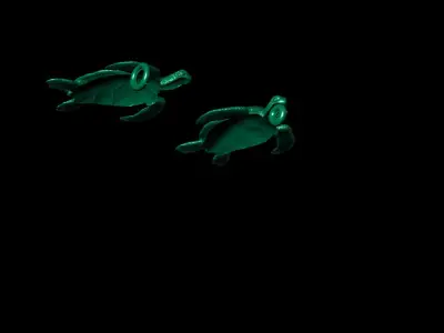 Turtle necklace bracelet or ring 3D print model