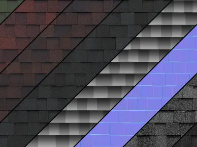 Roof bitum shingles Texture