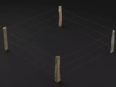Fence Post 3D model