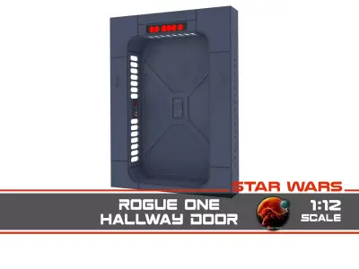 Scarif Hallway Door 1-12 scale Blackseries 3D print model