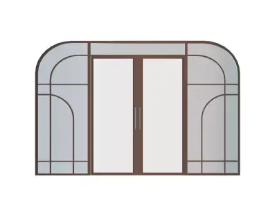 Showroom Door Design  Low-poly 3D model