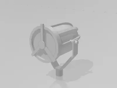 Searchlight for ship models Free 3D print model