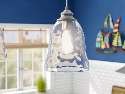 Herrod 1 - Light Single Bell Pendant Free low-poly 3D model