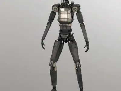 Sentinel Bot Rigged 3D model