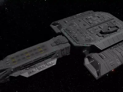 StarGate F-304 Daedalus Battlecruiser 3D model