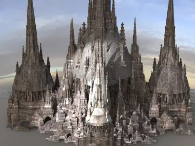 Barbarian Witches Fortress Kit bash  3D model