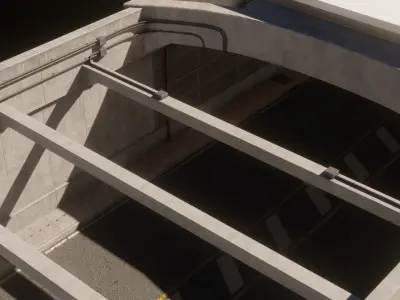 Modular Road Tunnel Assets 3D model