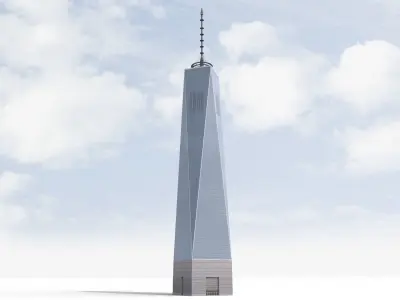 Freedom Tower Low-poly 3D model