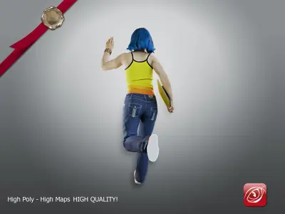 Student Female AAS 2130 008 3D model