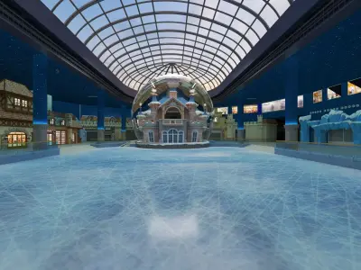 Ice Skating venue 3D model
