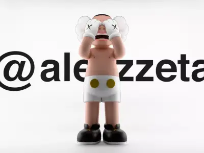 Kaws Yue Minjun Textured 3D model