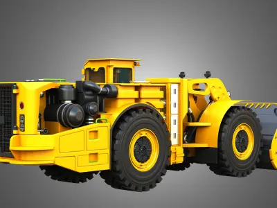 WX18H Underground Mining Hybrid Loader 3D model