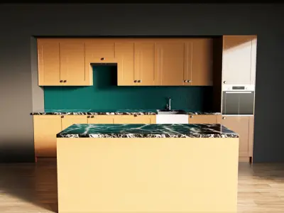 118-Kitchen10 glossy 10 3D model