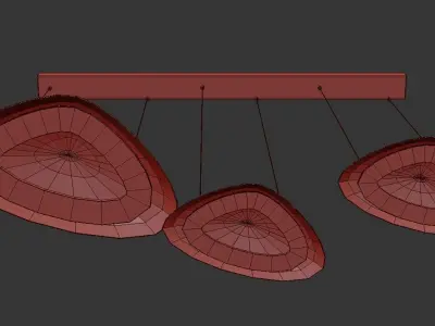 Abstract Trio 3D model