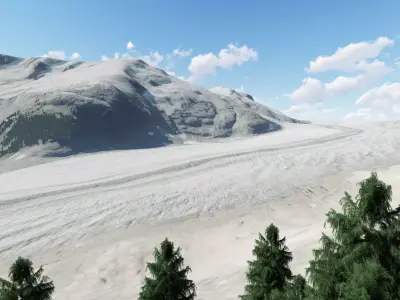Mountain Valley British Columbia Canada 3D model