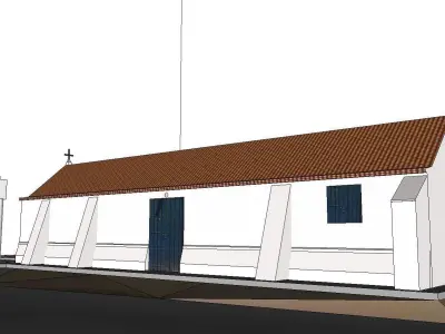 Architecture-Religion-God-Culture-Temple-0133 church in portugal 3D model