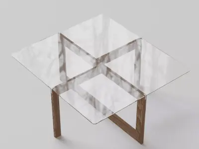minimalist table Free low-poly 3D model