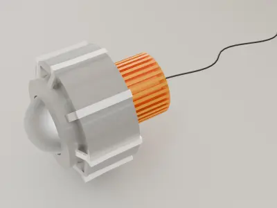  High Power LED Low-poly 3D model