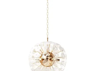 Selectra pendant chandelier made of metal and glass 3D model