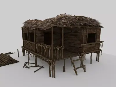 Beach Hut 3D model