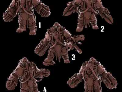 Solar Guard - Abhuman Wardens - Imperial Guards 3D print model