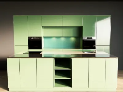 27-Kitchen3 glossy 3 3D model