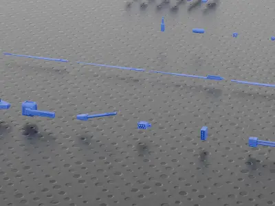 292 Piece Sci Fi Mega Kitbash Set