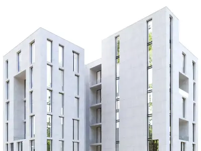 Building 08 Low-poly 3D model