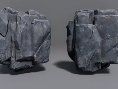 Rocks Toning -The stylized Rocks Pack Low-poly 3D model