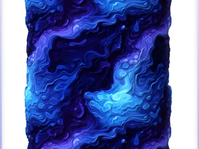  Stylized Water Seamless Texture Texture