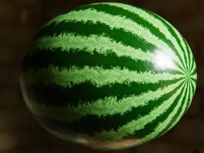 Realistic Watermelon Shader - Fully Procedural Texture Texture