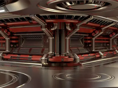 Sci Fi Modular Corridor STANDARD EDITION 3D model