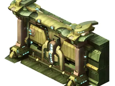 New Area - Underground Wall Entrance 02 3D model