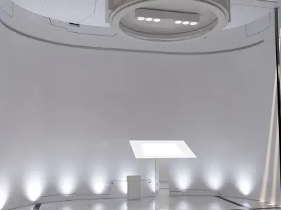 scifi corridor 3D model