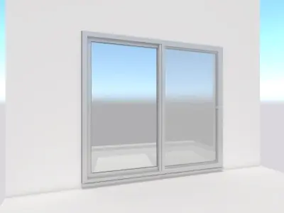 Japanese Window Draw Terrace 3D model