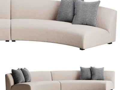Liam Sectional Sofa 3D model