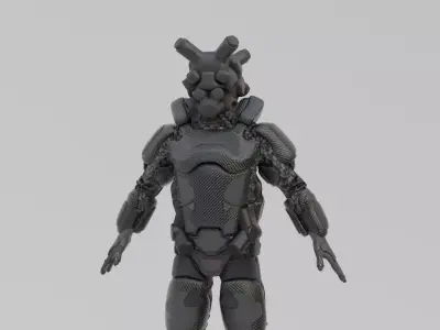 Scifi Soldier - Operator 003 Low-poly 3D model