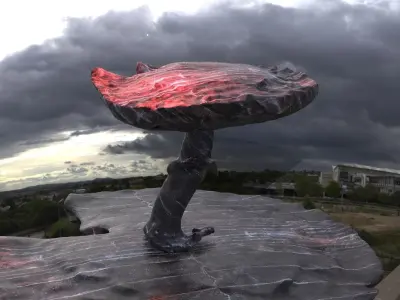 Dark Alice Themed Mushroom Base 1 3D model