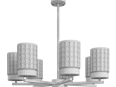 Chandelier favourite crystallus Low-poly 3D model