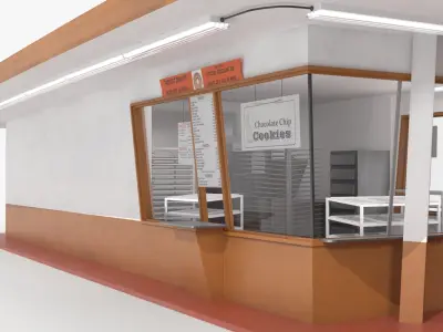  Giant Donut Sign Bakery Building 