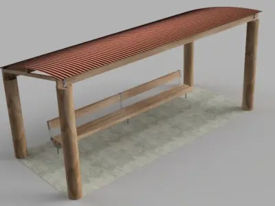 Park Beach Shelter  3D model