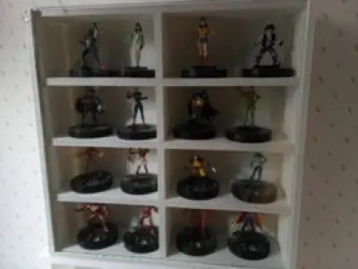 DISPLAY CASES w window option FOR 8 ACTION FIGURES AND TOY CARS  3D print model