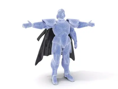 Silver Knight Armor model pack Low-poly 3D model