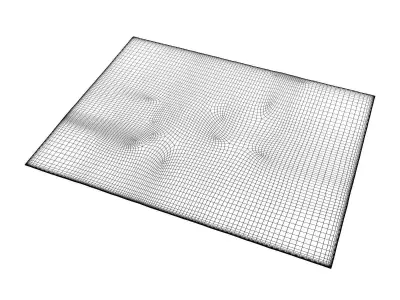 Tibey Uni C333 X126 X126 Carpet 3D model
