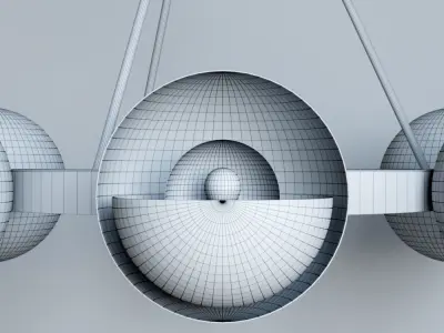 Sunset Blvd Chandelier by Troy Lighting 3D model