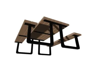 picnic table 3D model